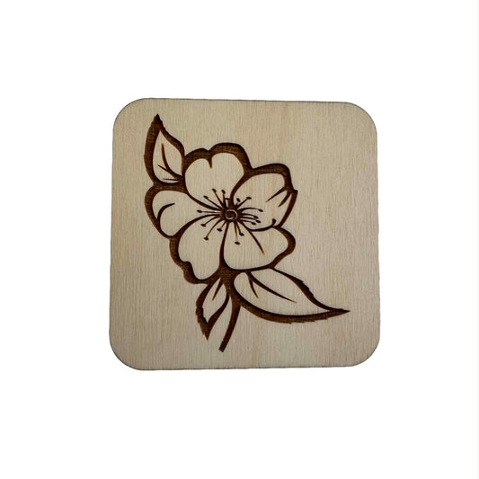 Wild Rose | Wood Coaster