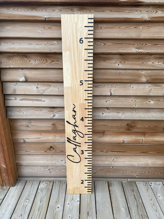 Simple | Custom Growth Chart Wood Sign