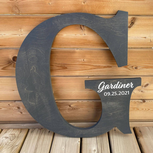 Letter Guestbook | Wood Sign