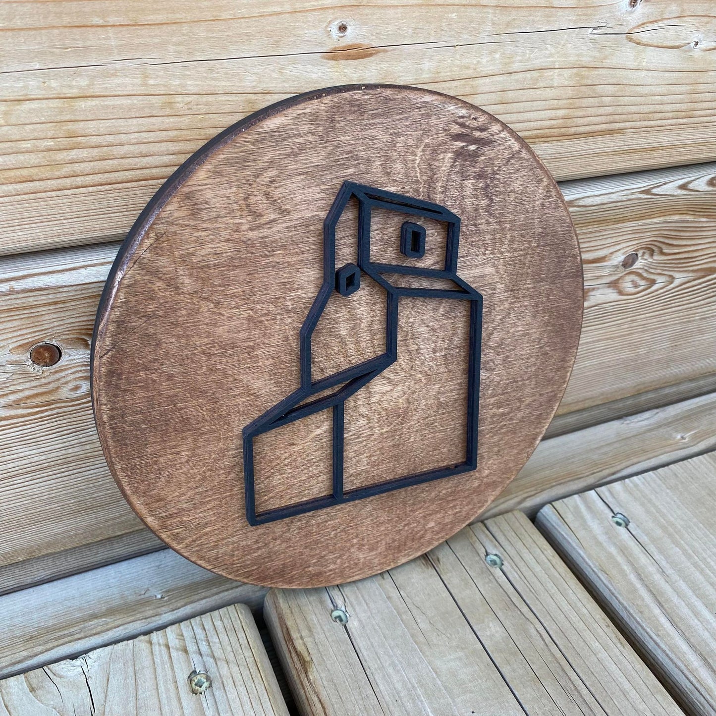 Grain Elevator | Round Wood Sign