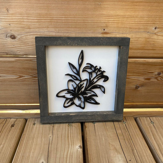 Spring Lily | Wood Sign