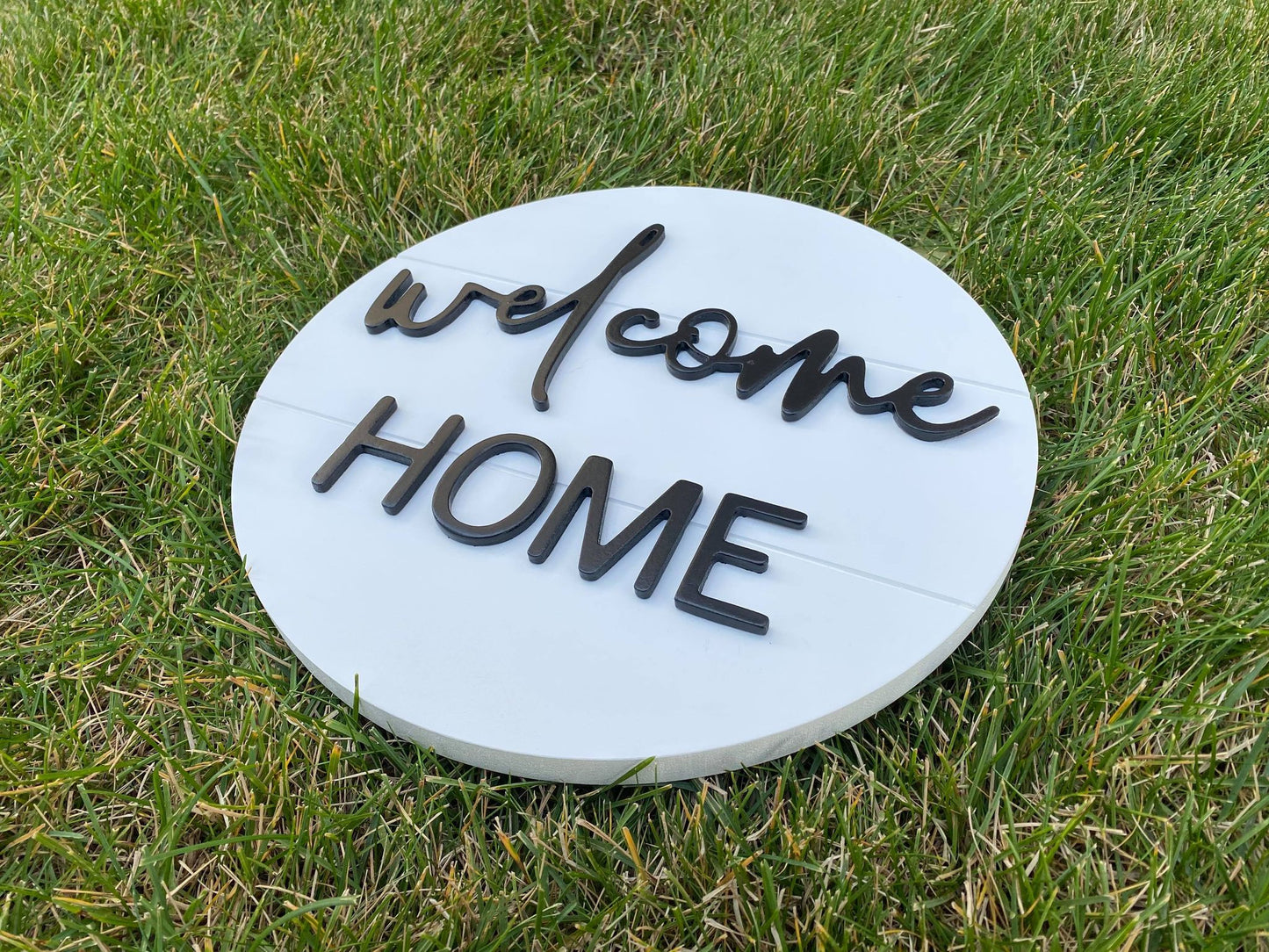 Welcome Home | Round Wood Sign