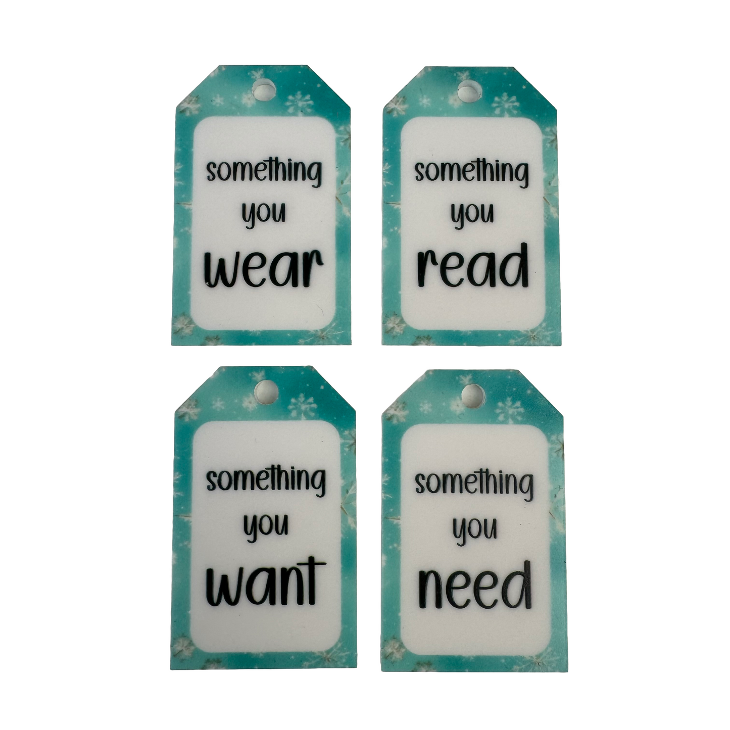 Something To | Acrylic Gift Tag Set