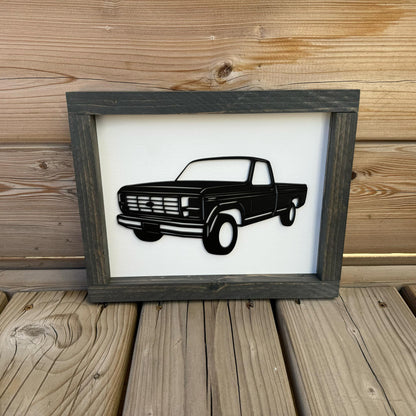 80s Ford Truck | Wood Sign