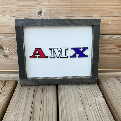 AMX | Wood Sign