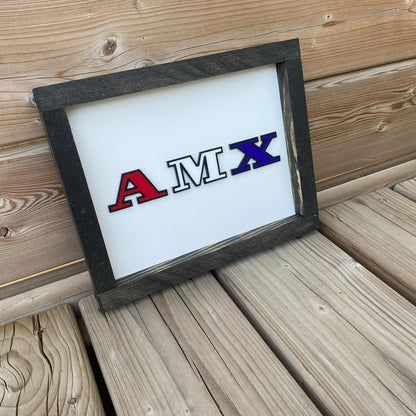 AMX | Wood Sign