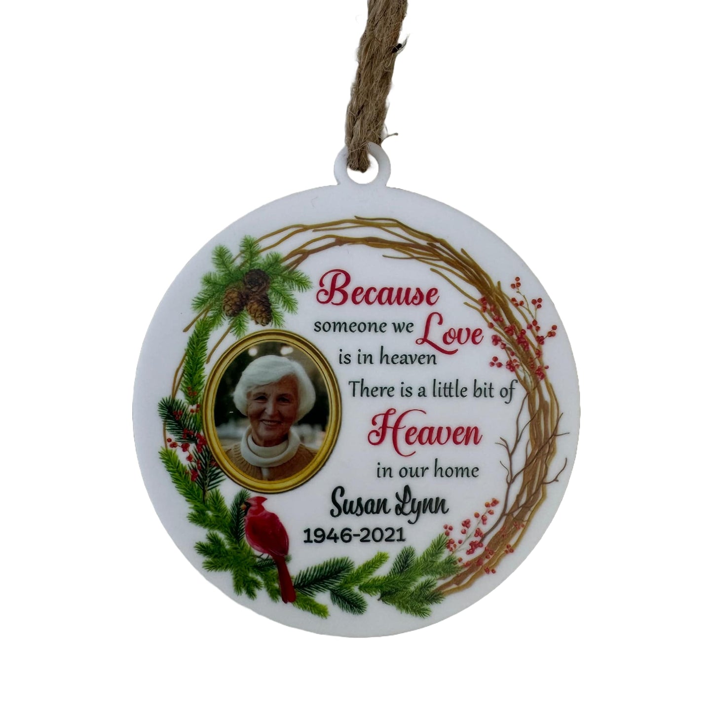 Because Someone We Love | Personalized Ornament