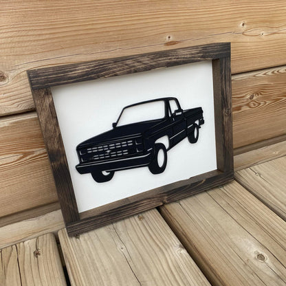 C Pickup Truck | Wood Sign