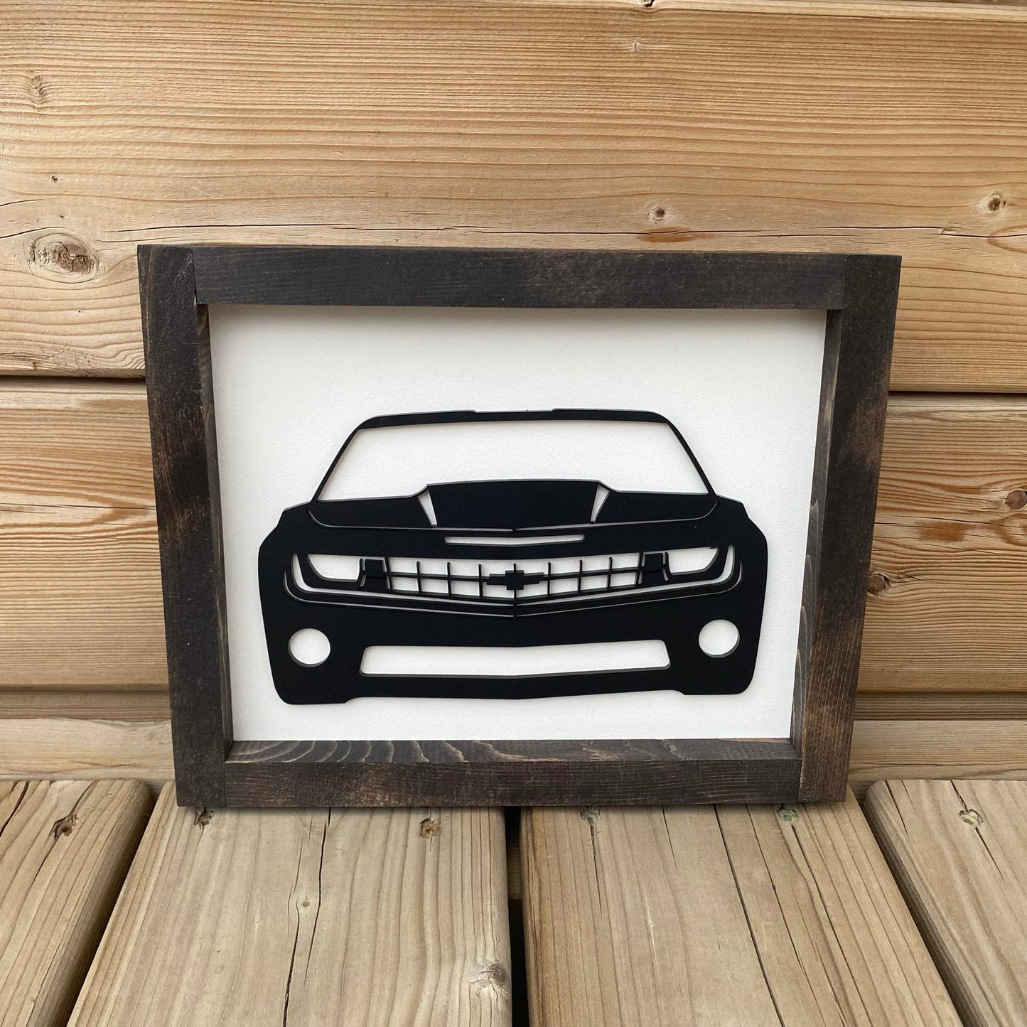 Camaro Front View | Wood Sign