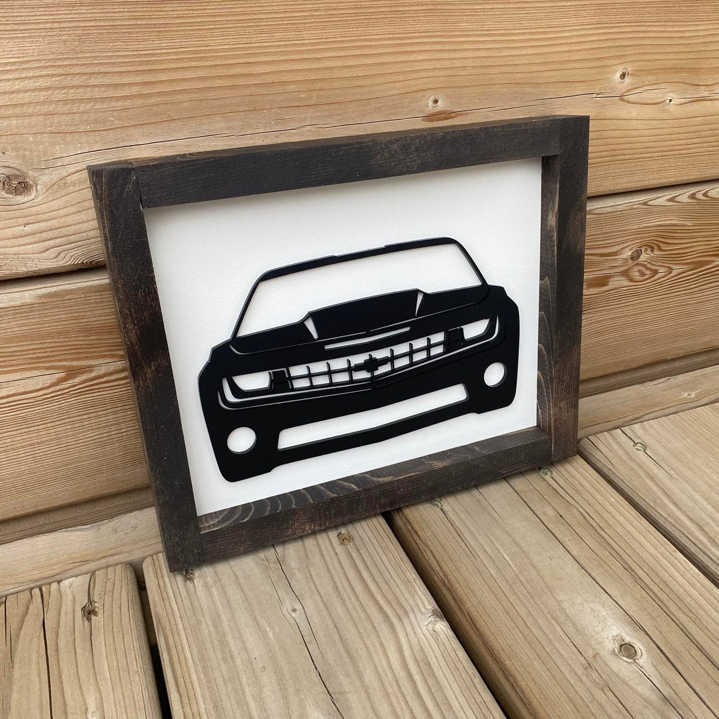 Camaro Front View | Wood Sign