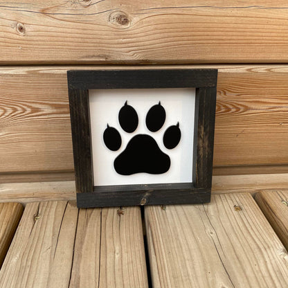 Cat Paw Print | Wood Sign