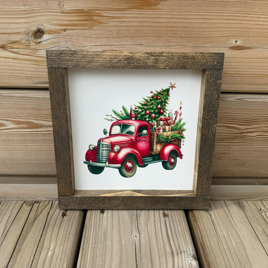 Christmas Truck | Wood Sign