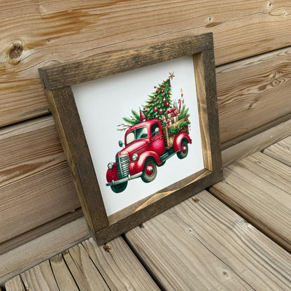 Christmas Truck | Wood Sign