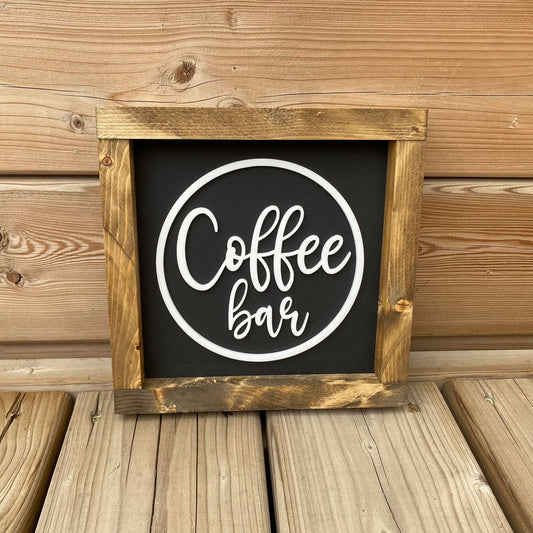 Coffee Bar BL | Wood Sign