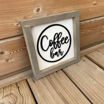 Coffee Bar | Wood Sign