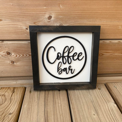 Coffee Bar | Wood Sign