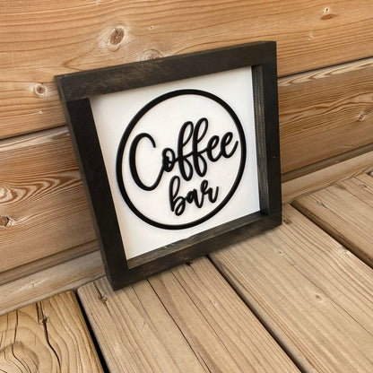 Coffee Bar | Wood Sign