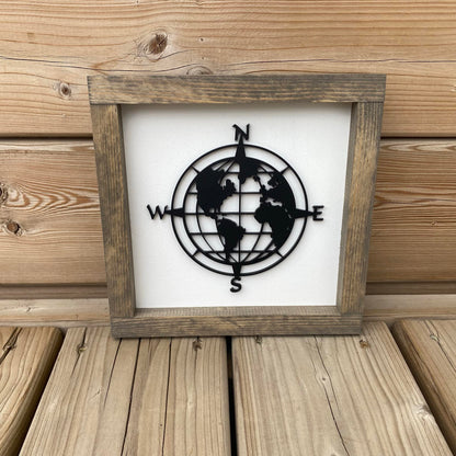 Compass | Wood Sign