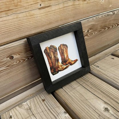 Cowboy Boot Mini | Wood Sign