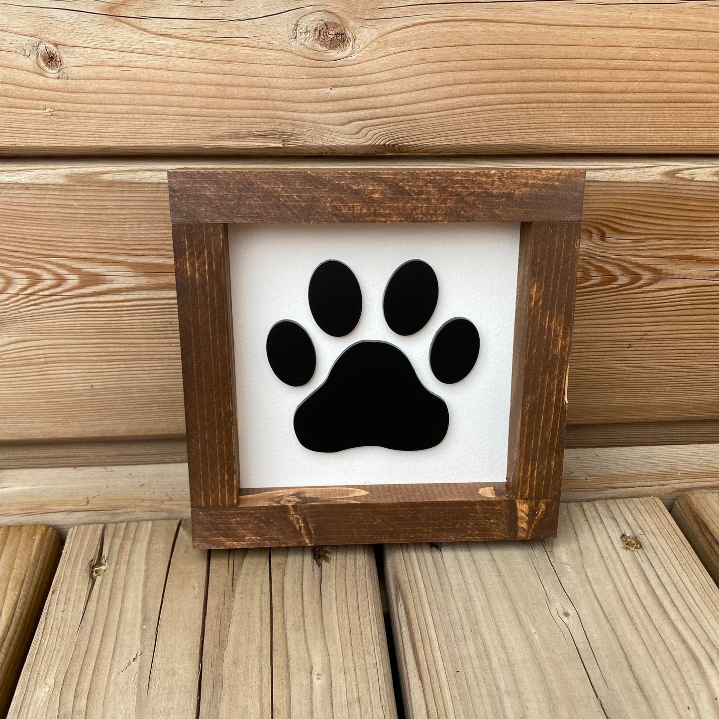 Dog Paw Print | Wood Sign