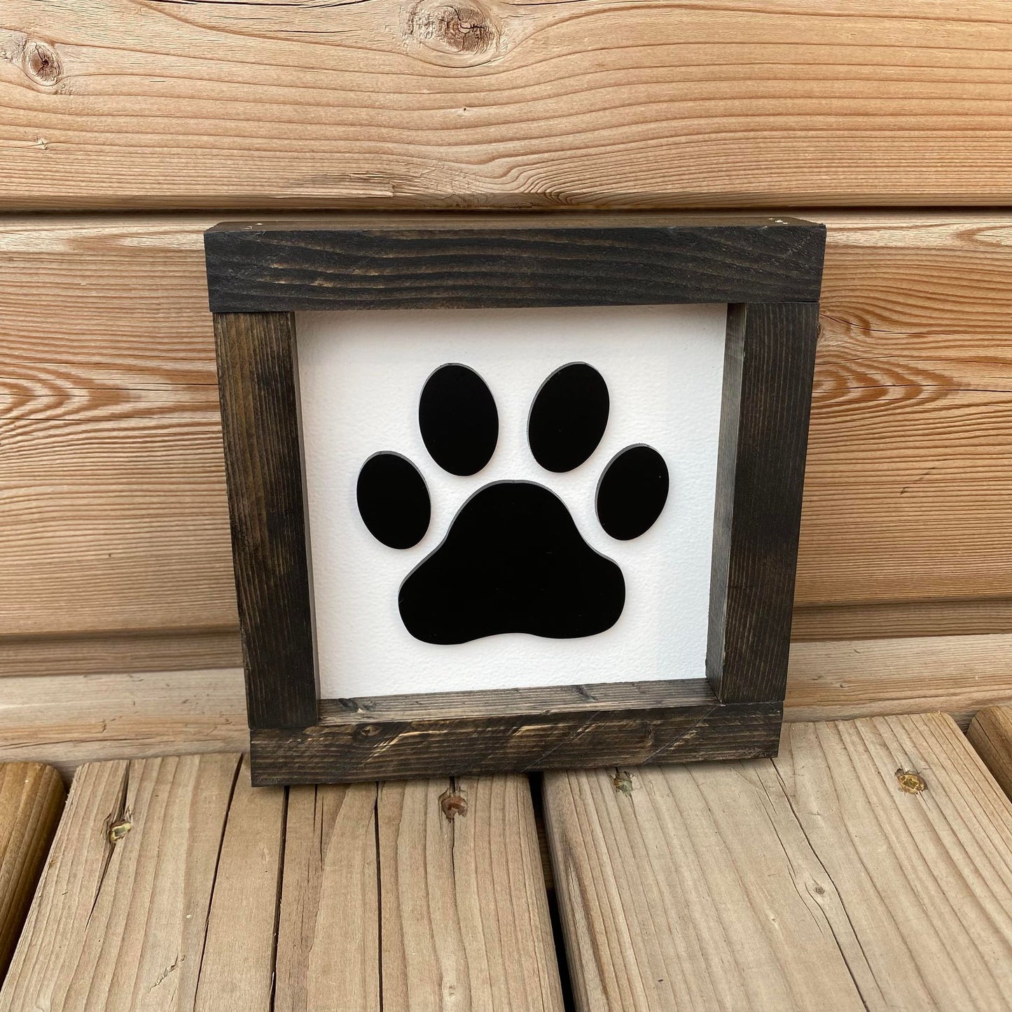 Dog Paw Print | Wood Sign