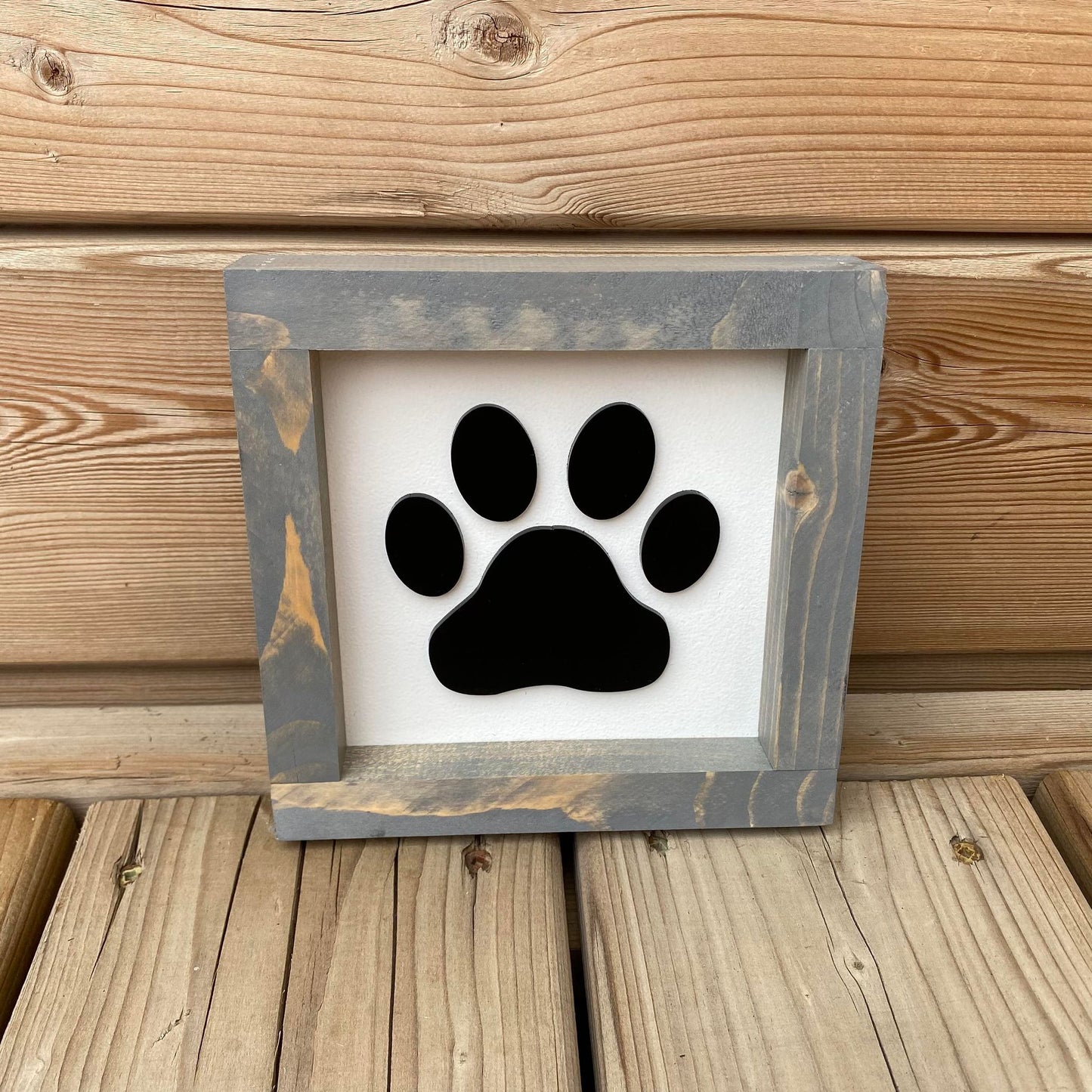 Dog Paw Print | Wood Sign