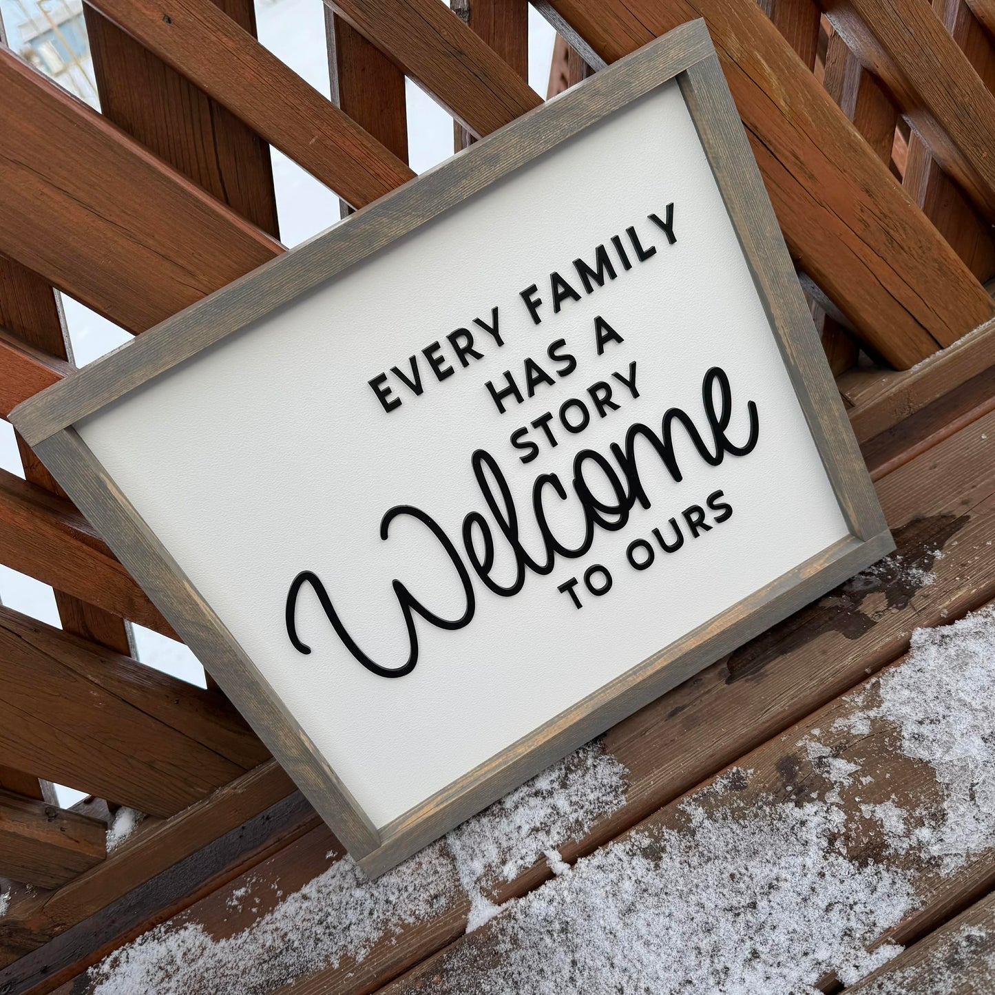 Every Family Has A Story | Wood Sign