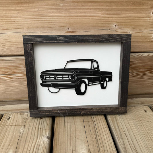 F100 Truck | Wood Sign