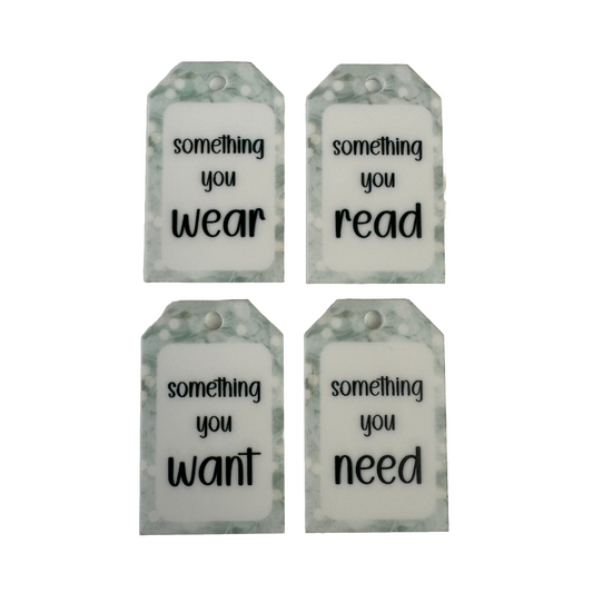 Something To | Acrylic Gift Tag Set