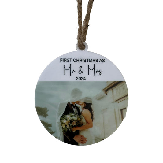 First Christmas As Mr and Mrs | Personalized Ornament