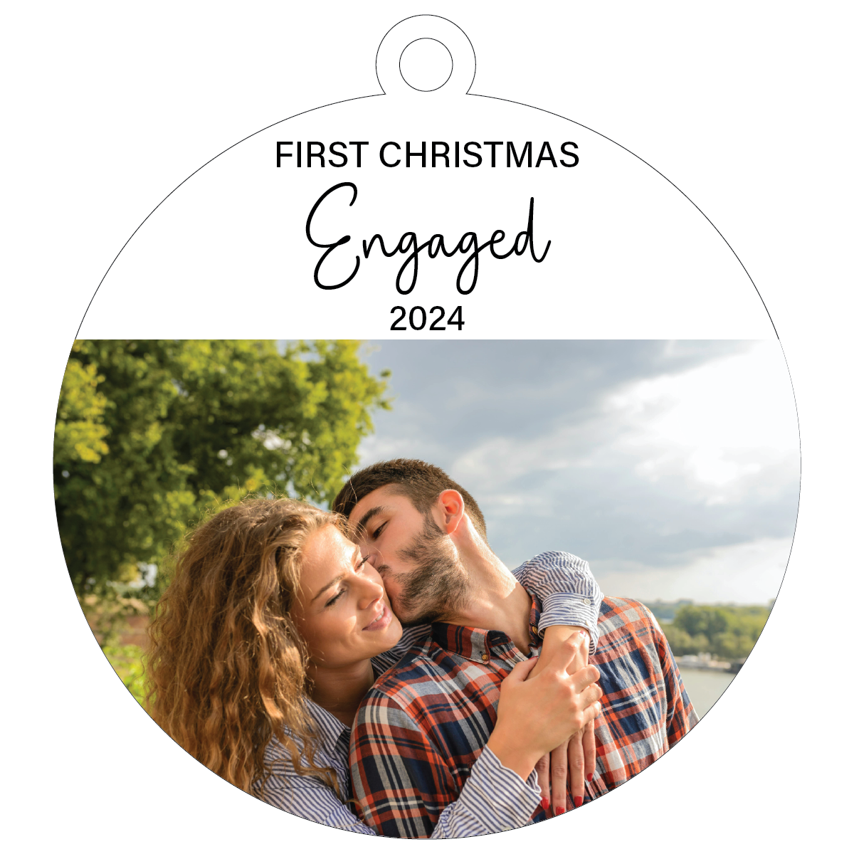 First Christmas Engaged | Personalized Ornament