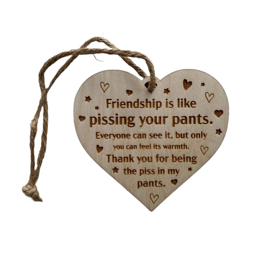 Friendship Is Like Pissing Your Pants | Ornament