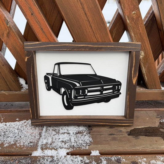 GMC Stepside | Wood Sign