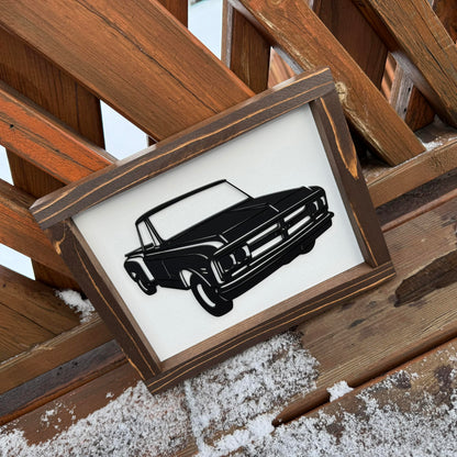 GMC Stepside | Wood Sign