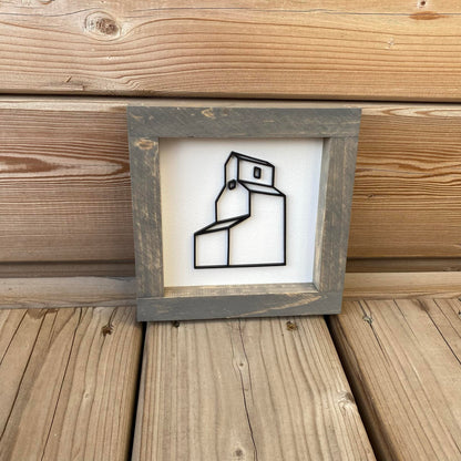 Grain Elevator Mini | Wood Sign