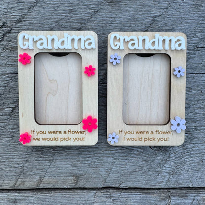 Grandma If You Were A Flower, We/I Would Pick You | Mini Picture Frame Magnet