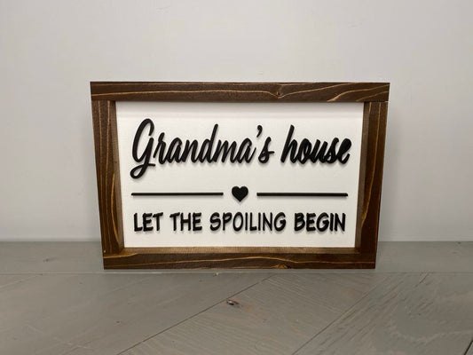 Grandma's House | Wood Sign