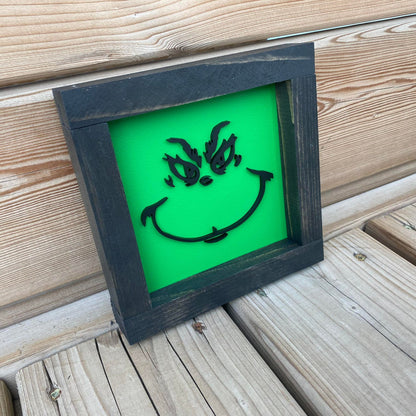 Grinch Mini | Wood Sign