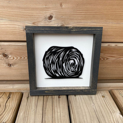 Hay Bale | Wood Sign