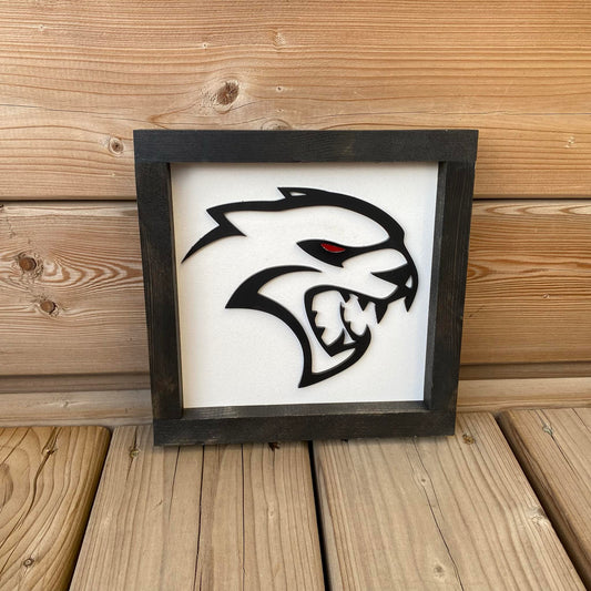 Hellcat | Wood Sign