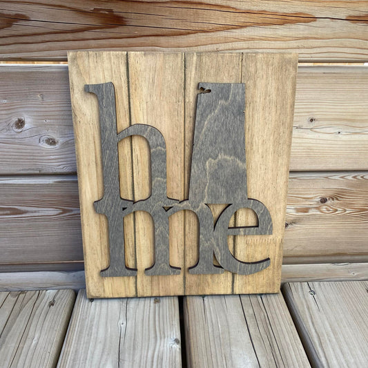 Home Sask | Wood Sign