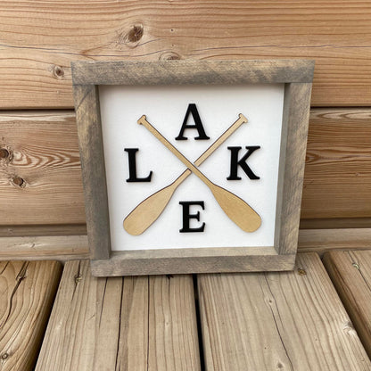 Lake | Wood Sign