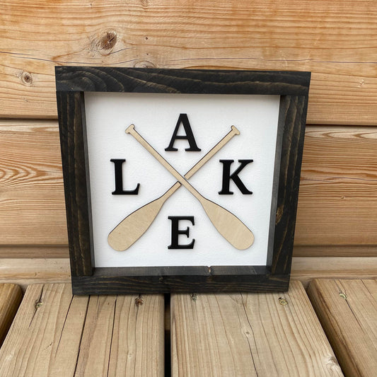 Lake | Wood Sign