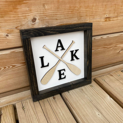 Lake | Wood Sign