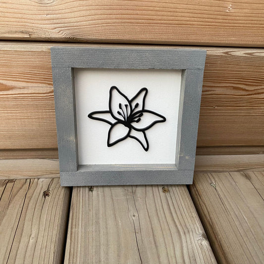 Lily Mini | Wood Sign