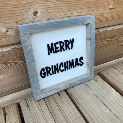 Merry Grinchmas | Wood Sign