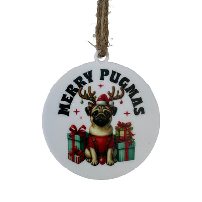 Merry Pugmas | Ornament