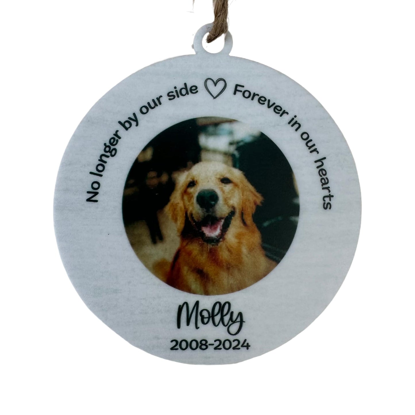 No Longer By Our Sides | Personalized Ornament