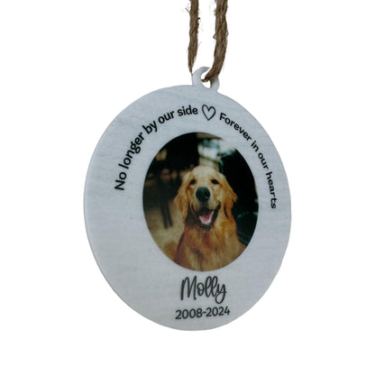 No Longer By Our Sides | Personalized Ornament