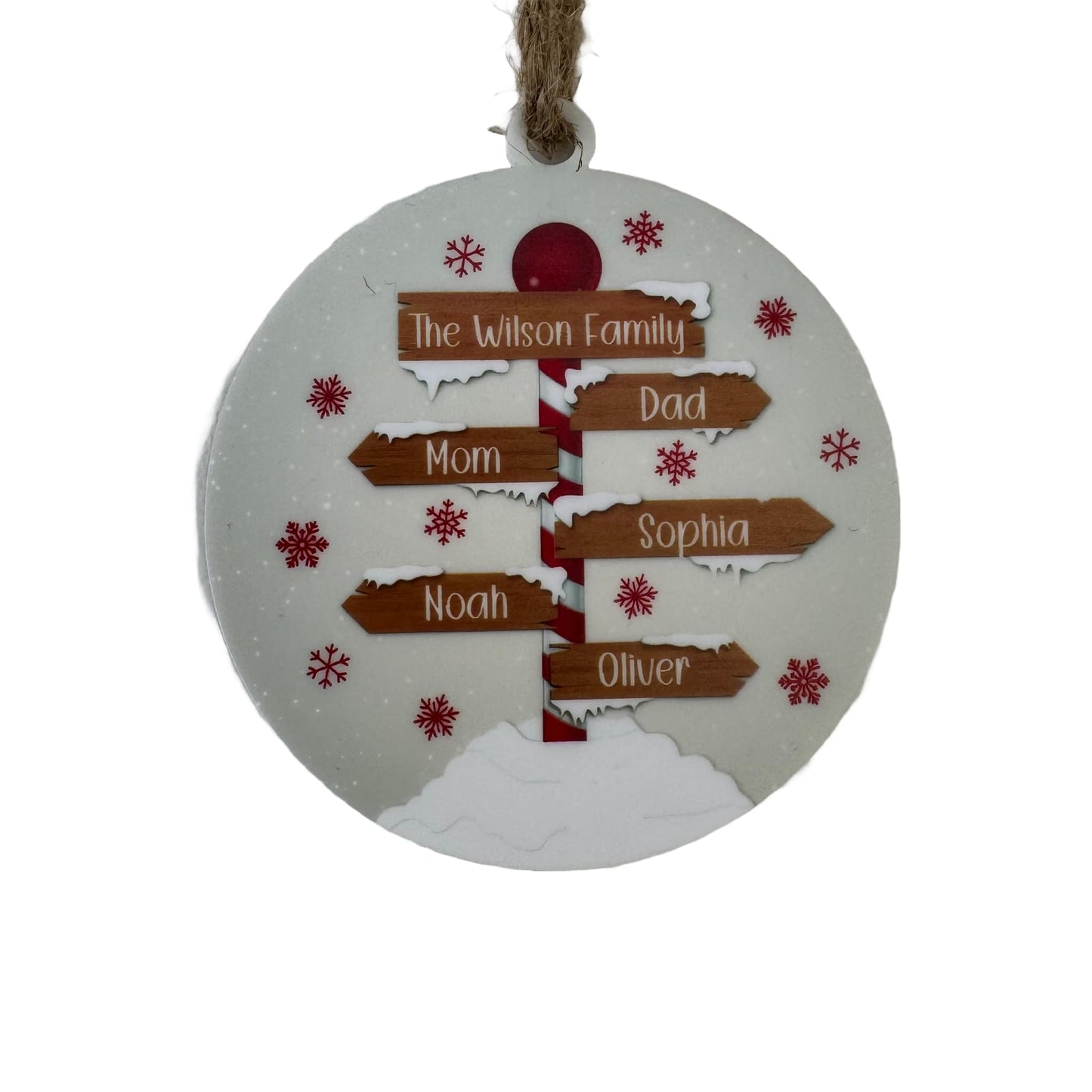 North Pole Family | Personalized Ornament